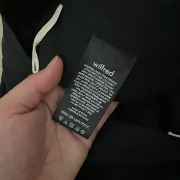 Aritzia Wilfred ELETA Black Linen Wrap Skirt, S - Picture 6 of 6